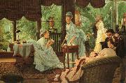 James Tissot In the Conservatory (Rivals) oil painting reproduction
